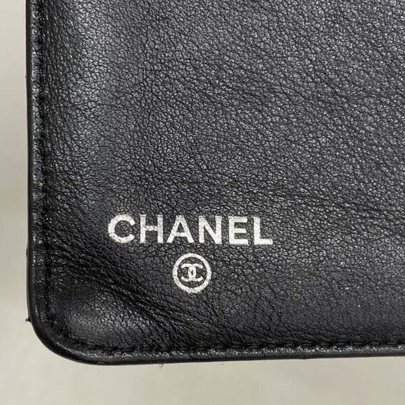 CHANEL Black Leather Wallet